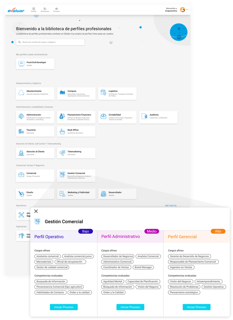 listado de perfiles profesionales